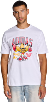 adidas Graphics T-shirts Heren - Wit - Maat XS White