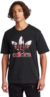 adidas Graphics T-shirts Heren - Zwart - Maat L Black