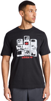 adidas Graphics T-shirts Heren - Zwart - Maat L Black