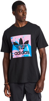 adidas Graphics T-shirts Heren - Zwart - Maat L Black