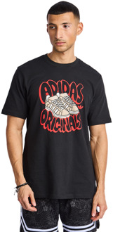 adidas Graphics T-shirts Heren - Zwart - Maat S Black