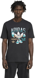 adidas Graphics T-shirts Heren - Zwart - Maat XL Black