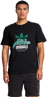 adidas Graphics T-shirts Heren - Zwart - Maat XS Black