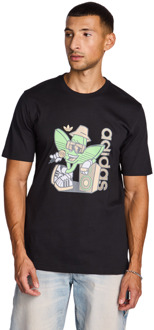adidas Graphics T-shirts Heren - Zwart - Maat XS Black