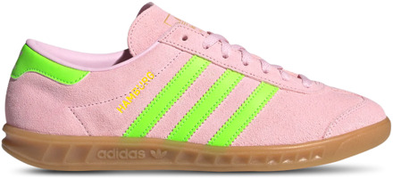 adidas Hamburg Sneakers Dames - Roze - Maat 41 1/3 - Leer Pink