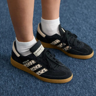 adidas Handball spezial black wonder leopard - maat 44 Zwart