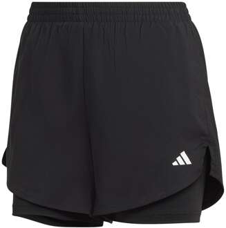 adidas hardloopshort zwart dames - M