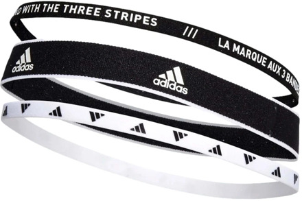 adidas Headband  Hoofdband (Sport) - Maat One size  - Unisex - Zwart/Wit