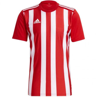 adidas Heren 21 gestreepte gerecyclede polyester jersey Rood - S