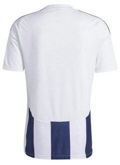 adidas Heren 24 gestreepte voetbal jersey - maat L Wit