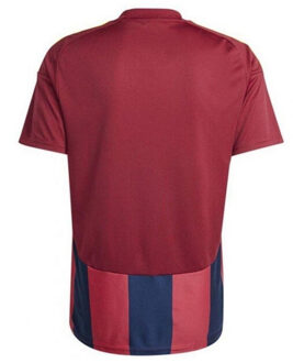 adidas Heren 24 gestreepte voetbal jersey - maat M Rood