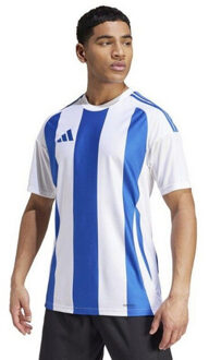adidas Heren 24 gestreepte voetbal jersey Wit - XXL / XXXL