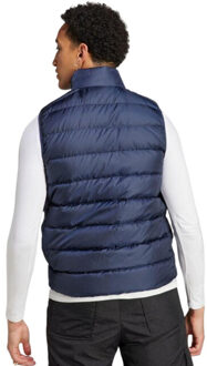 adidas Heren 3 strepen donzen lichtgewicht gilet - maat L Blauw