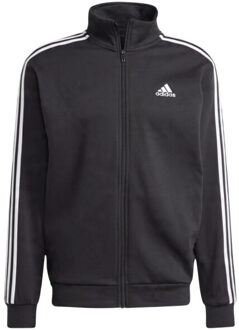 adidas Heren 3 strepen fleece trainingspak Zwart - M