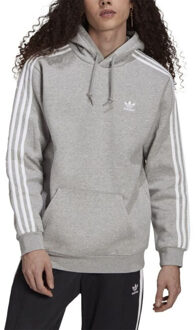 adidas Heren 3 strepen hoodie Grijs - XL