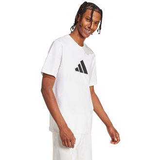 adidas Heren 3 strepen t-shirt - maat M Wit