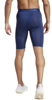 adidas Heren aeroready techfit strakke korte broek - maat S Blauw