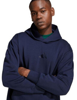 adidas Heren alle szn fleece hoodie - maat L Blauw