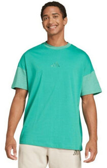 adidas Heren alle szn kleurblok t-shirt Groen - XL