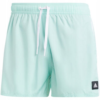 adidas Heren clx 3 strepen zwemshort - maat S Blauw