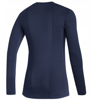 adidas Heren compressie t-shirt met lange mouwen Blauw - XL
