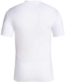 adidas Heren compressie tech-fit trainings-t-shirt Wit - L