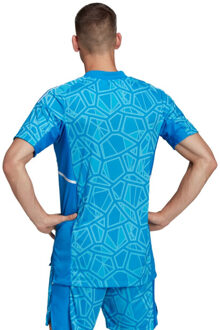 adidas Heren condivo 22 keepershirt met korte mouwen Blauw - L