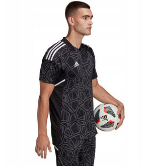 adidas Heren condivo 22 keepershirt met korte mouwen Zwart - XL