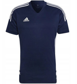 adidas Heren condivo 22 v hals jersey Blauw - S