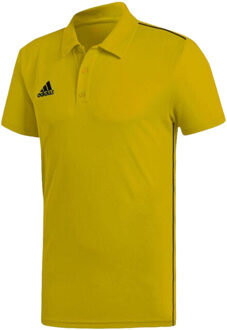 adidas Heren core 18 climalite poloshirt - maat S Geel