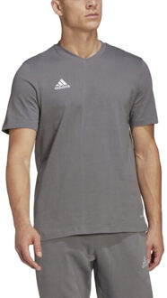 adidas Heren entrada 22 katoenen t-shirt - maat XL Grijs