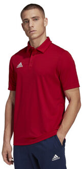 adidas Heren entrada 22 poloshirt - maat S Rood