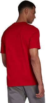 adidas Heren entrada 22 v hals t-shirt Rood - XXL / XXXL