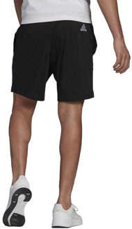 adidas Heren essential aeroready linear logo shorts Zwart