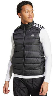 adidas Heren essentials 3 strepen donzen lichtgewicht gilet - maat M Zwart