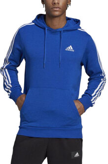 adidas Heren essentials 3 strepen hoodie - maat S Blauw