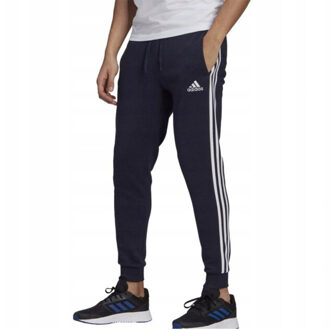 adidas Heren essentials 3 strepen slim joggingbroek Blauw