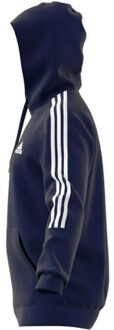adidas Heren essentials 3 stripes fleece hoodie - maat M Blauw