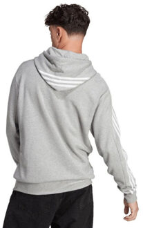 adidas Heren essentials 3 stripes french terry hoodie Grijs - L