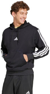 adidas Heren essentials 3 stripes french terry hoodie Zwart - L