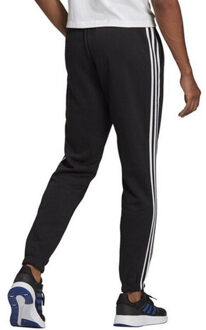 adidas Heren essentials 3 stripes tapered leg joggingbroek Zwart