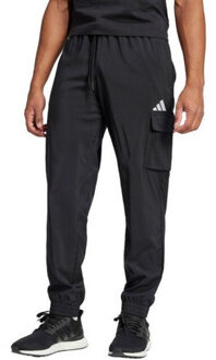adidas Heren essentials cargo logo joggingbroek Zwart - M