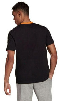 adidas Heren essentials colour block single jersey t-shirt - maat S Zwart