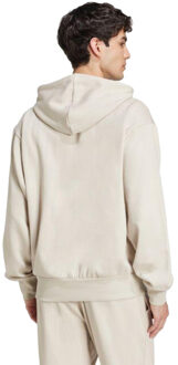 adidas Heren essentials feelcozy fleece hoodie - maat L Beige