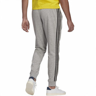 adidas Heren essentials fleece 3 strepen tapered leg joggingbroek Grijs - XXL / XXXL