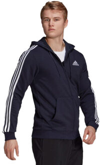 adidas Heren essentials full zip hoodie - maat S Blauw