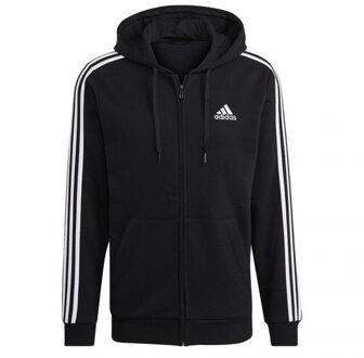 adidas Heren essentials full zip hoodie Zwart - S