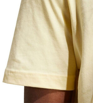 adidas Heren essentials geborduurd logo single jersey t-shirt Geel - XL