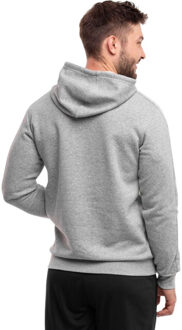 adidas Heren essentials gestreepte fleece hoodie - maat M Grijs