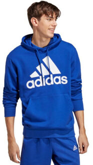 adidas Heren essentials groot logo french terry hoodie Blauw